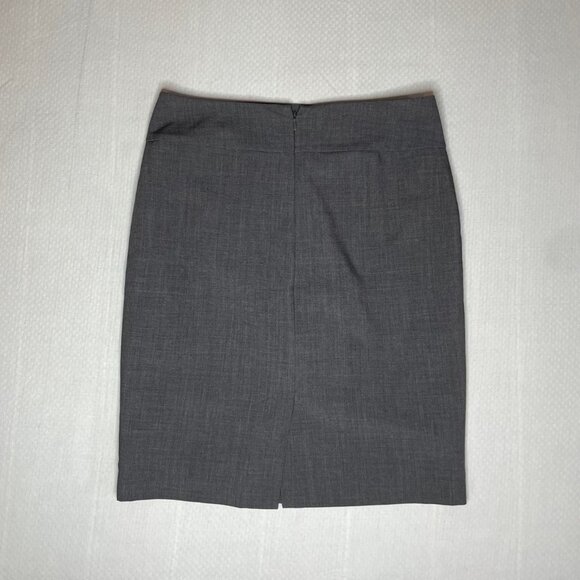 Jacob Gray Pencil Skirt with Button Detail – Size 4 - Picture 5 of 7